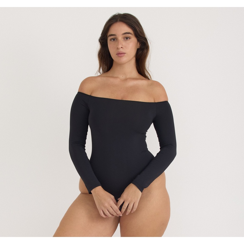 Smooth Off-Shoulder Bodysuit