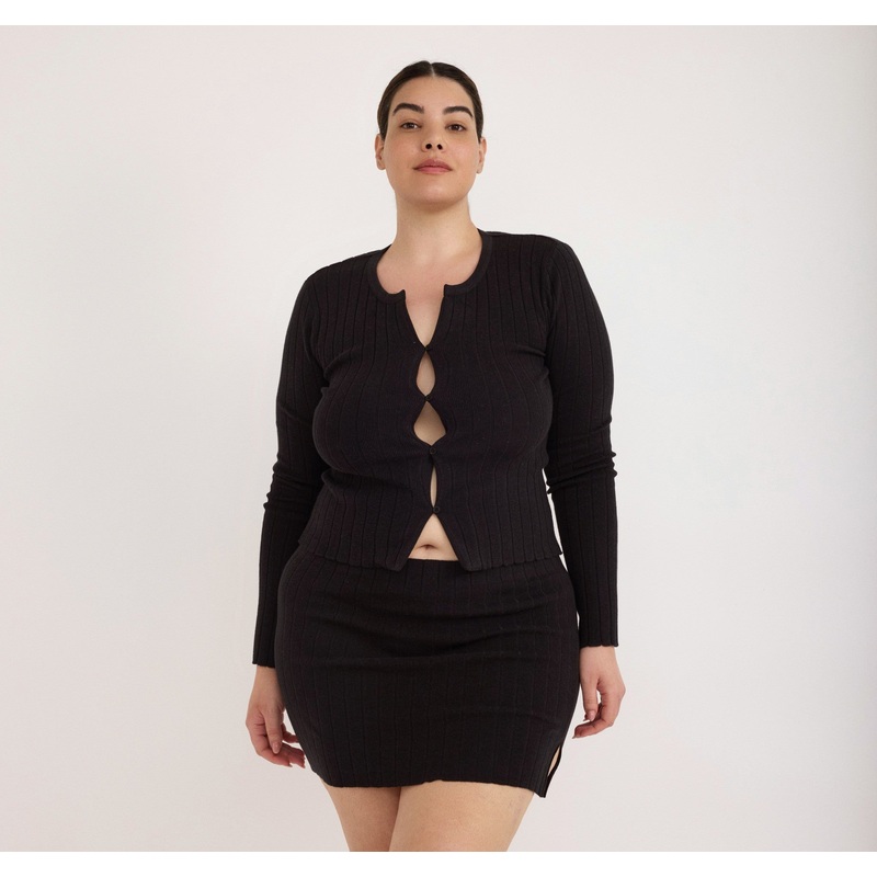 Soft Knit Rib Cardigan
