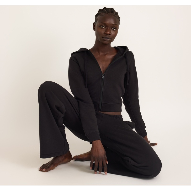 Weekend Crop Zip Hoodie