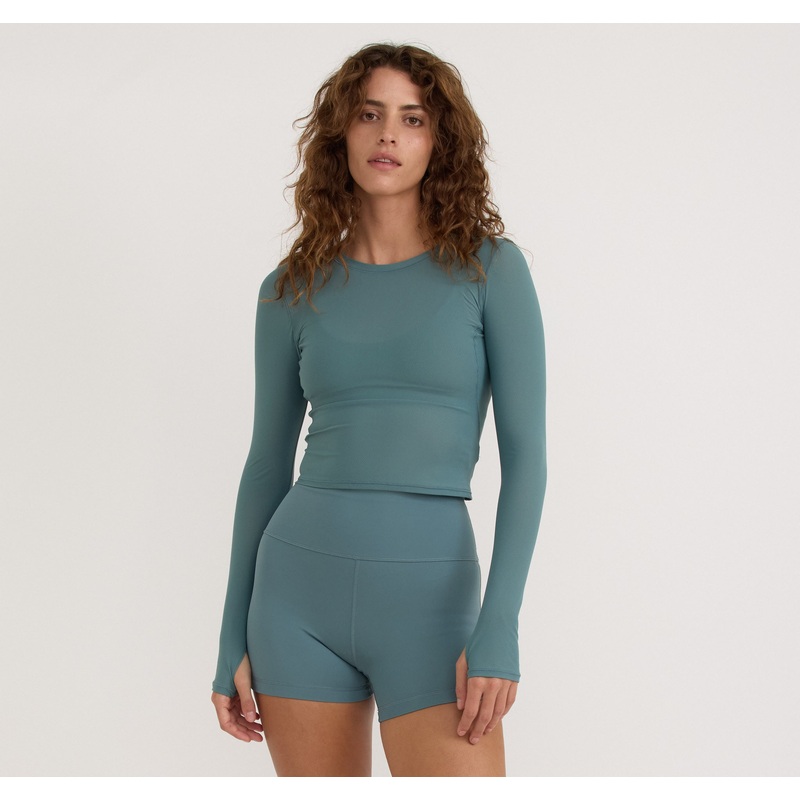 Active Mesh Long  Sleeve Tee