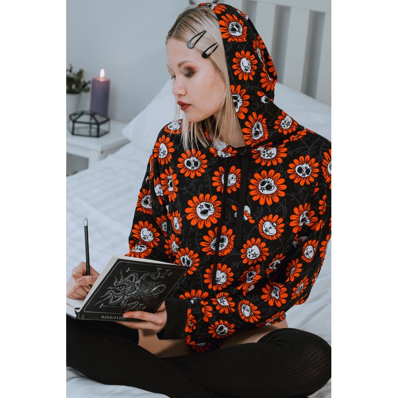 Gloom Daze Crop Hoodie