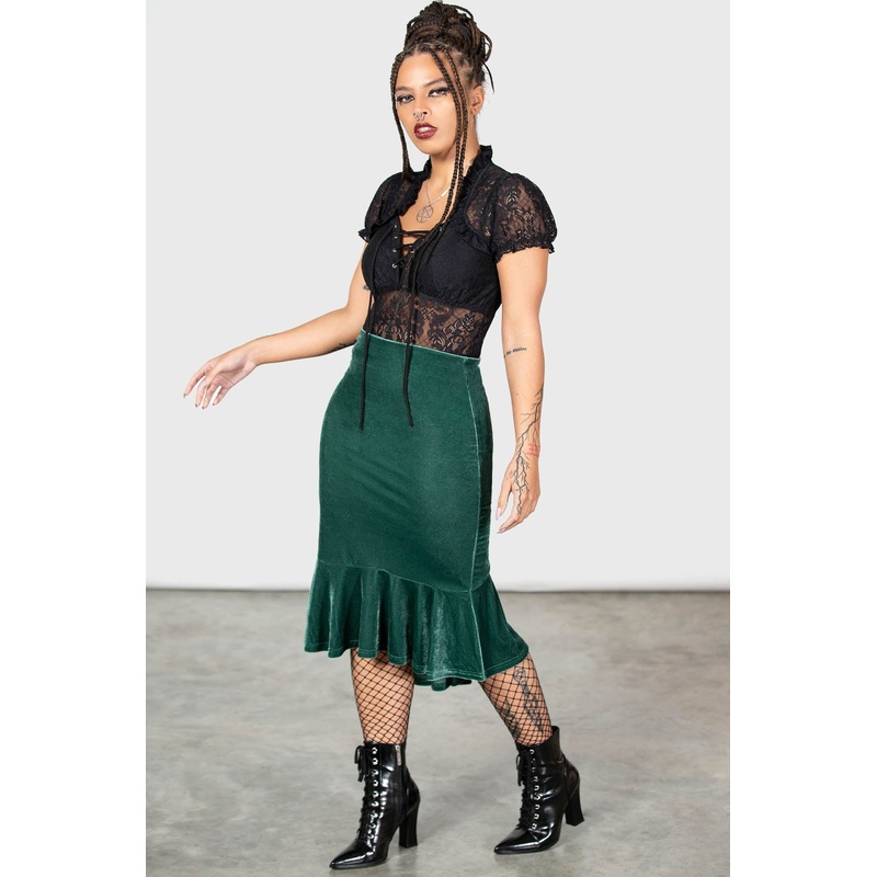 Drusilla Midi Skirt [GREEN]