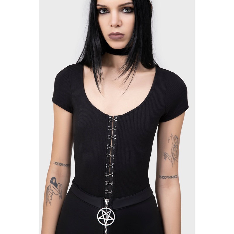 Eye C U Cap-Sleeve Top