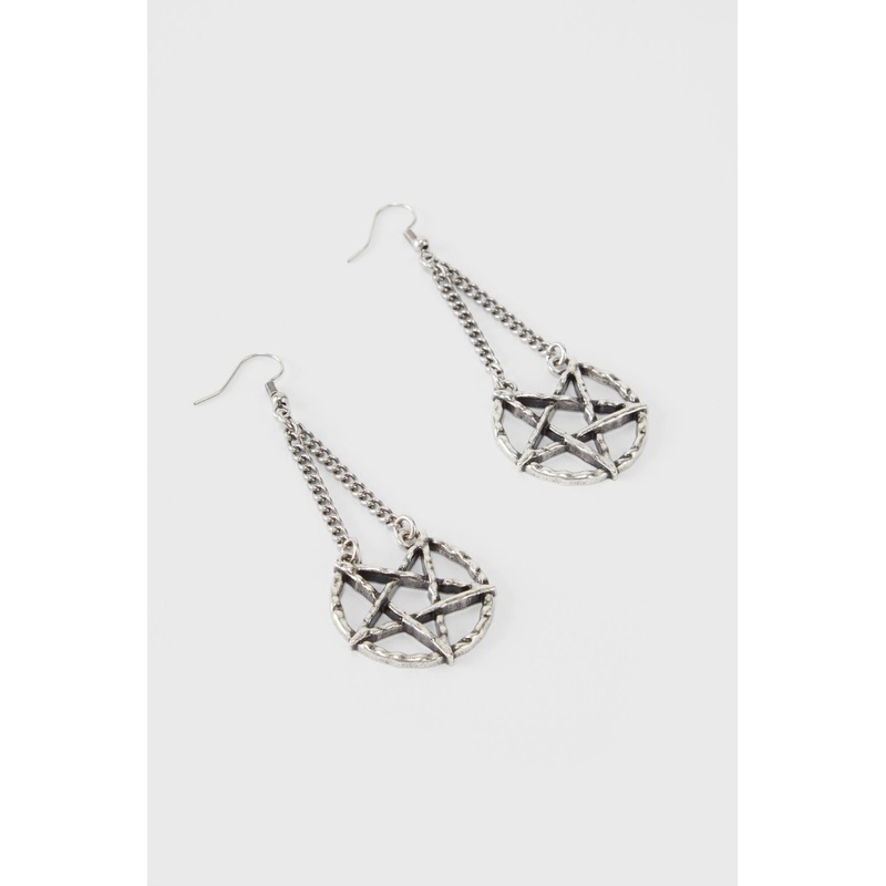 Broken Seal Pentagram Earrings
