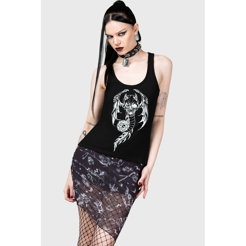 Dazed Skull Mini Skirt