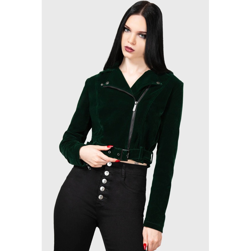 Emerald Goddess Biker Jacket