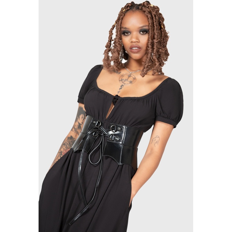 Wetland Bat Peplum Corset