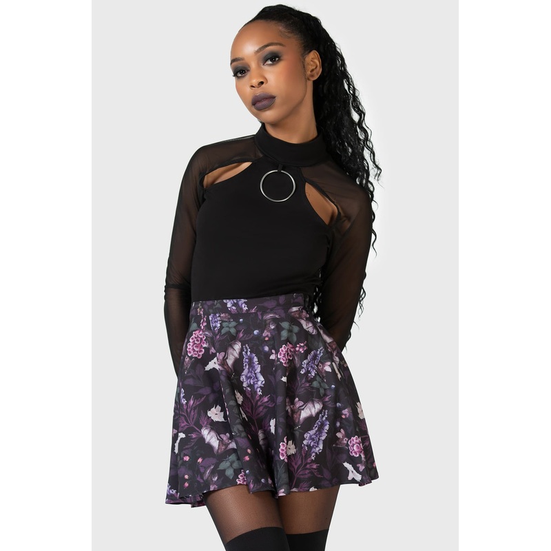 Deadly Blossom Mini Skirt