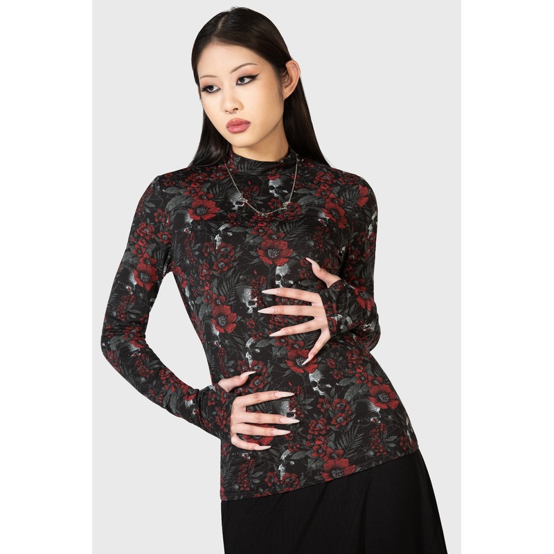 Pitiful Petals Long Sleeve Top