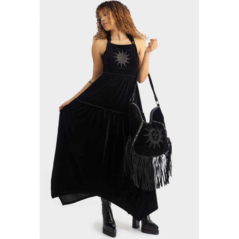Ascended Maxi Pinafore Dress