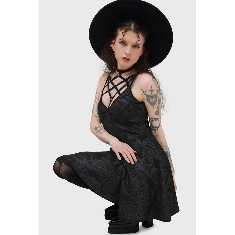 Magica Skater Dress [BLACK LILY]