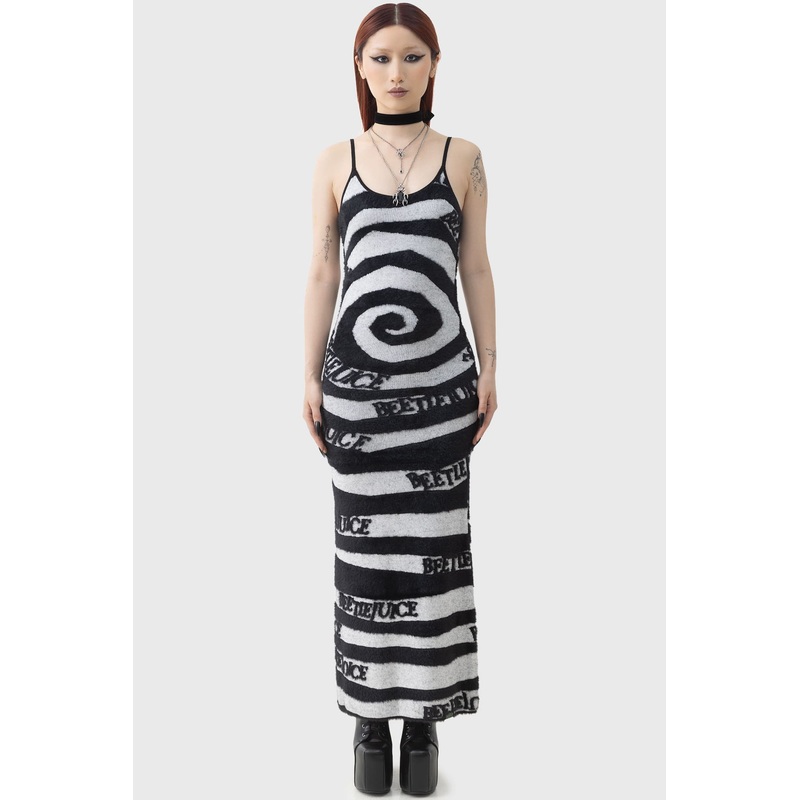 Vertigo Spiral Knitted Maxi Dress