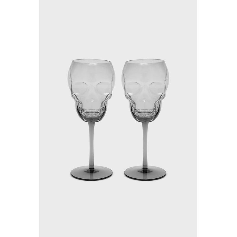 Cranium Wine Glasses [GREY]