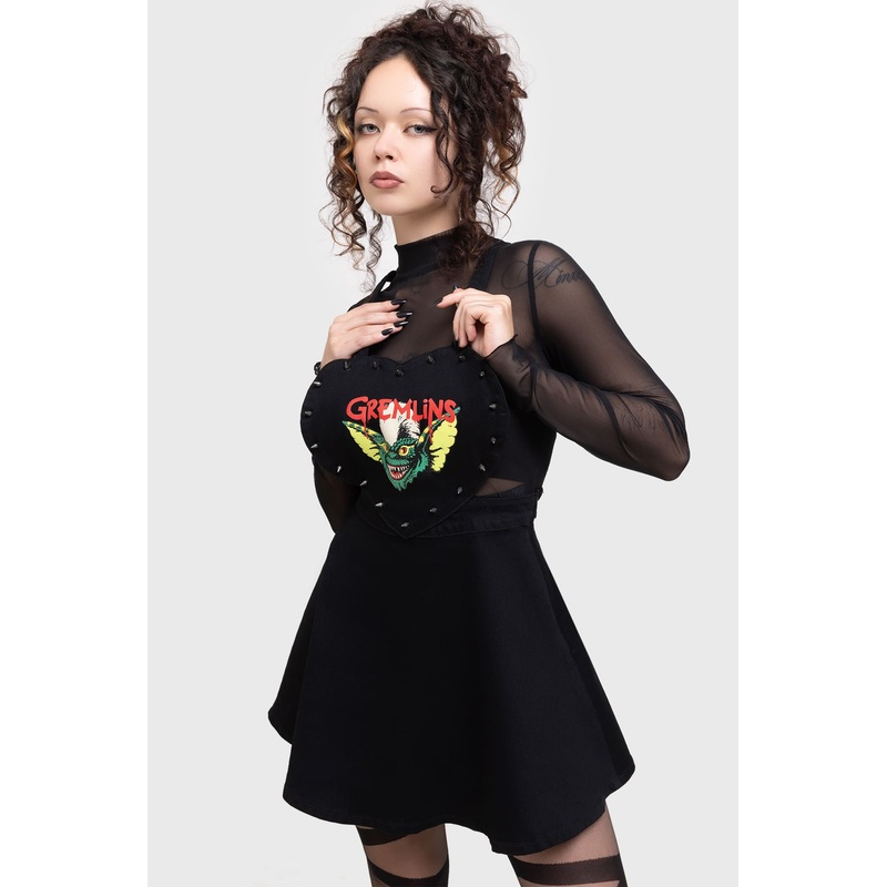 Gremlin Stripe Pinafore Dress