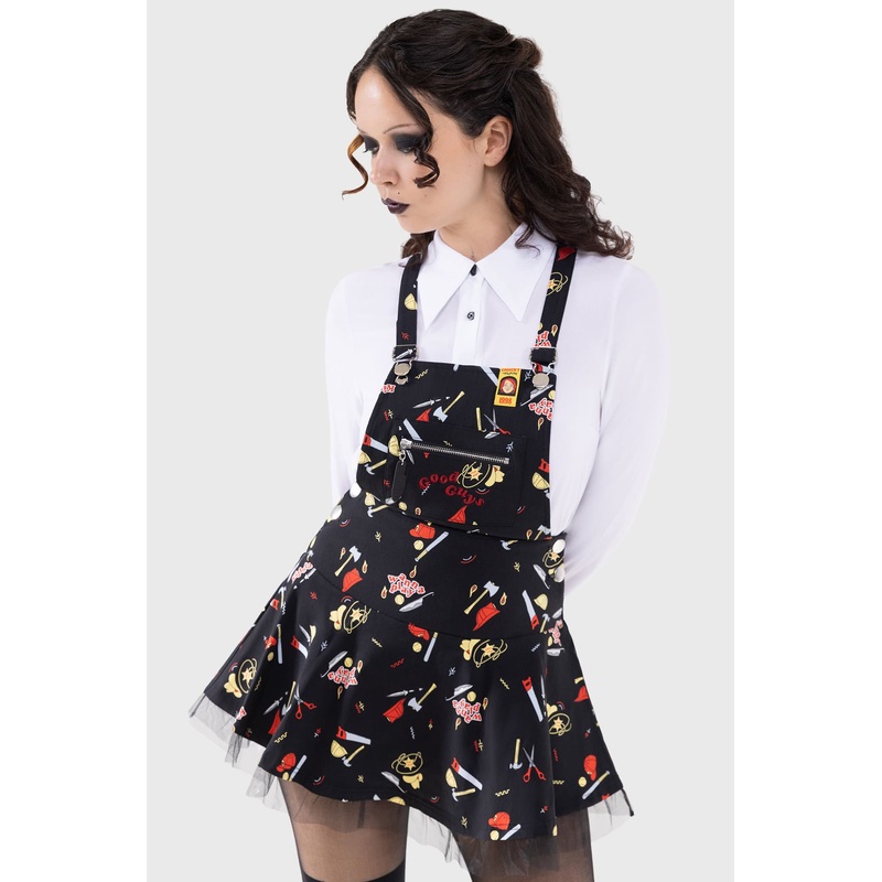 It’s Time To Play Pinafore Dress