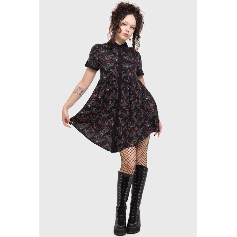 The Gremlins Are Coming Shirt Dress