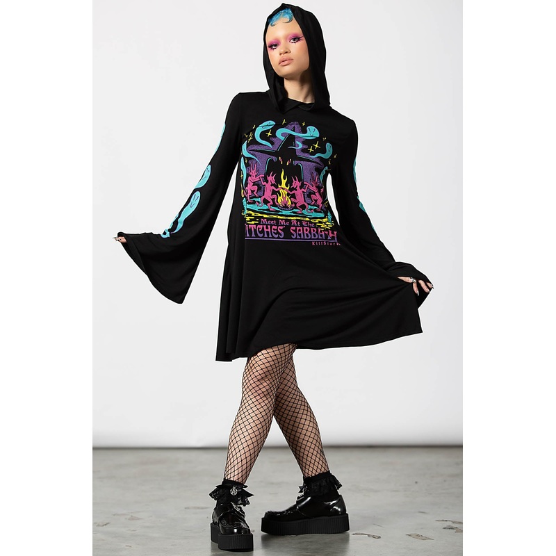 Dark Lady Hooded Dress