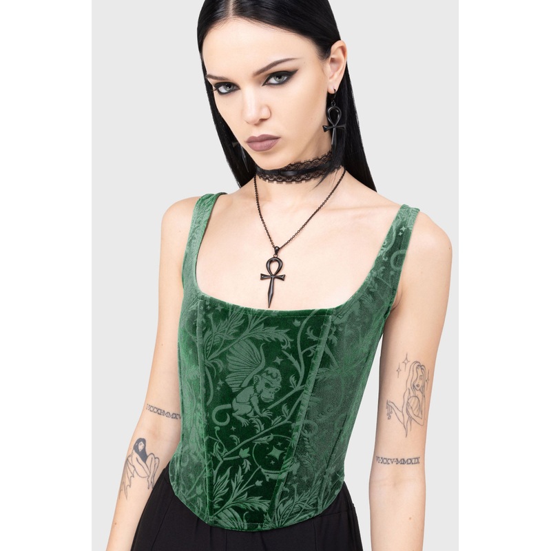 Emerald Envy Corset Top