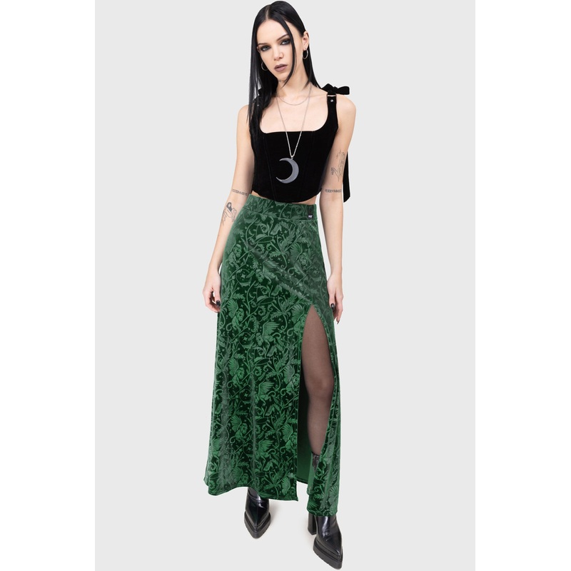 Emerald Envy Maxi Skirt