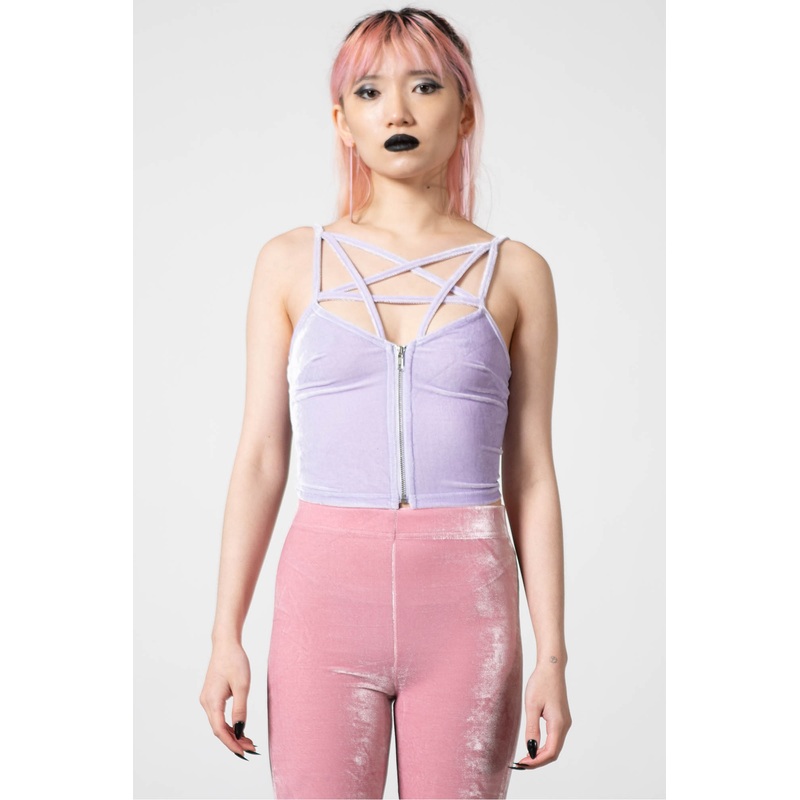 Lost In Sin Zip Top [PASTEL LILAC]