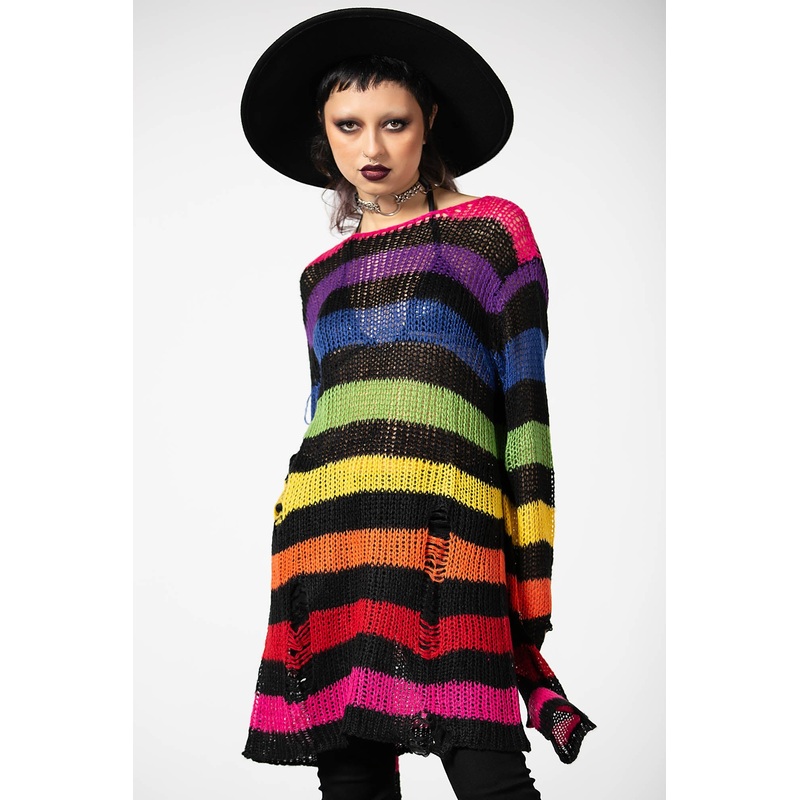 Over The Rainbow Knit Sweater