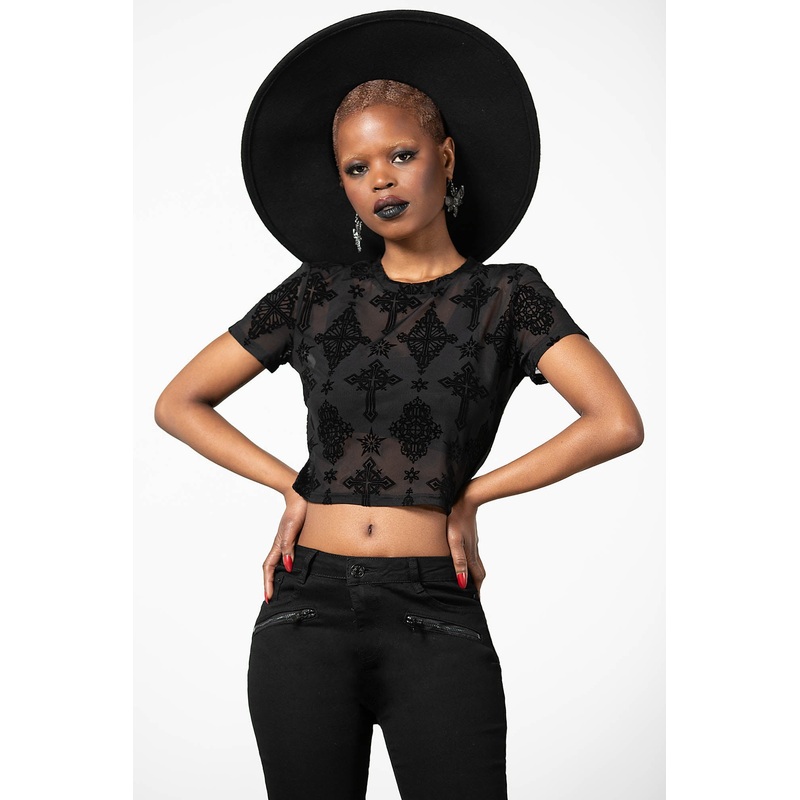 Petra Mesh Crop Top