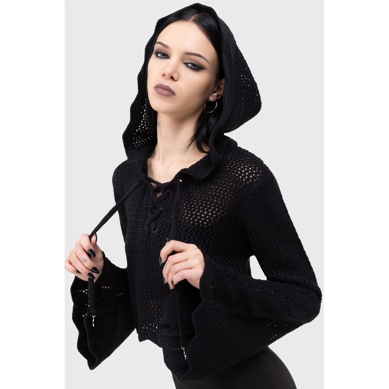 Shadow Witch Hooded Knit Sweater