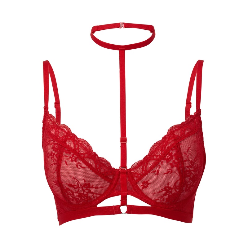 Sheer Evil Bra [SCARLET]