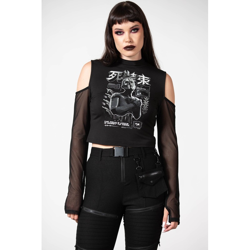 Devil’s Voice Cold Shoulder Top