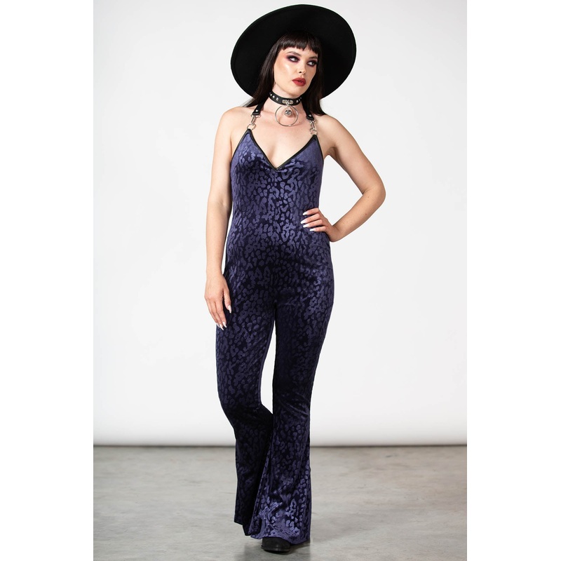 Huntress Halter Catsuit [PLUM]