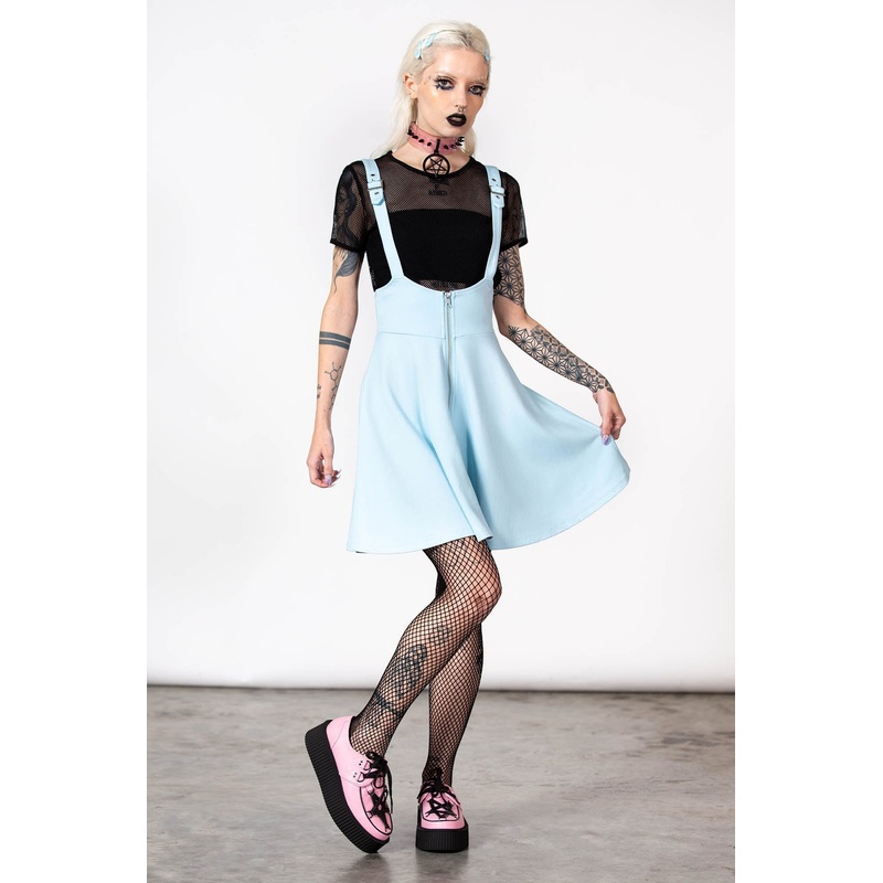 Suspend Me Statement Skirt [PASTEL BLUE]