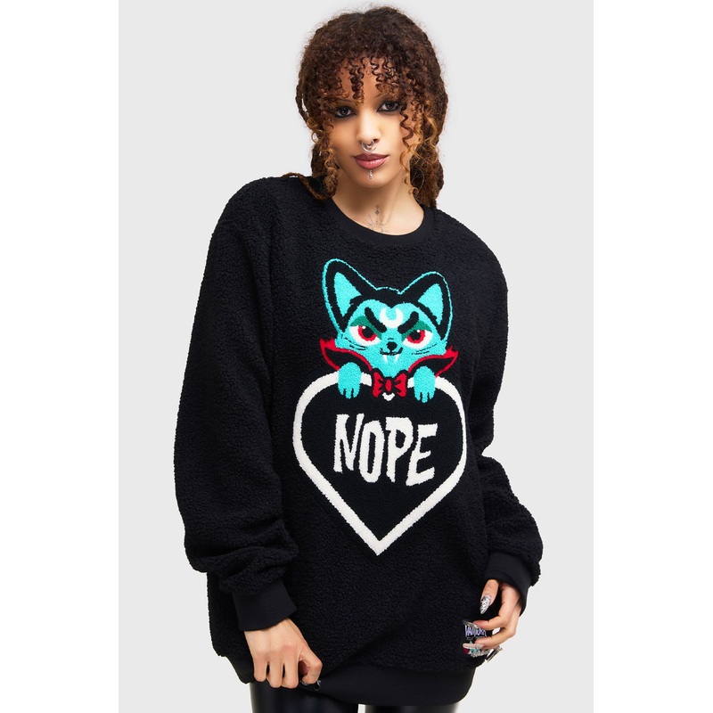 Nope Fleece Sweater