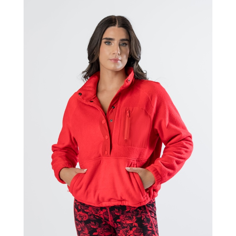 Summit Snap Fleece – Heartthrob – FINAL SALE