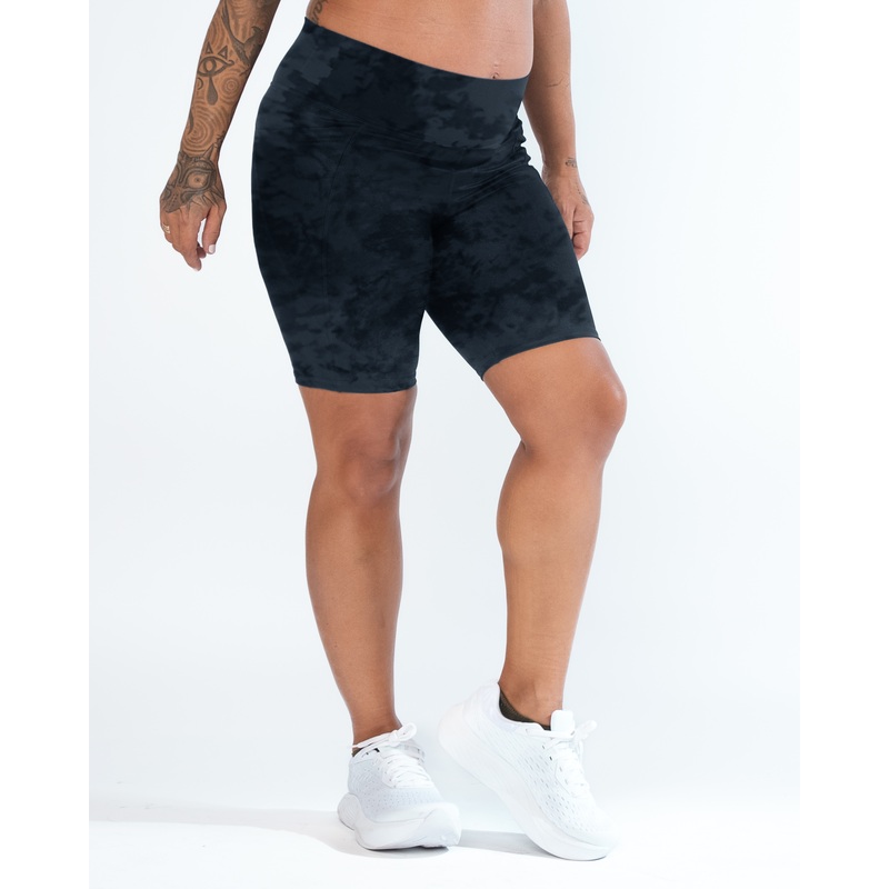 Biker Shorts (6 in. inseam) – Onyx Tie Dye