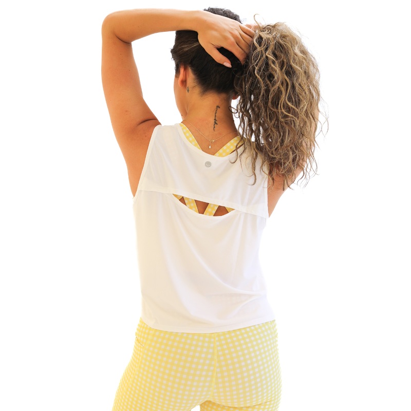 Breathetech Open Back Tank – White