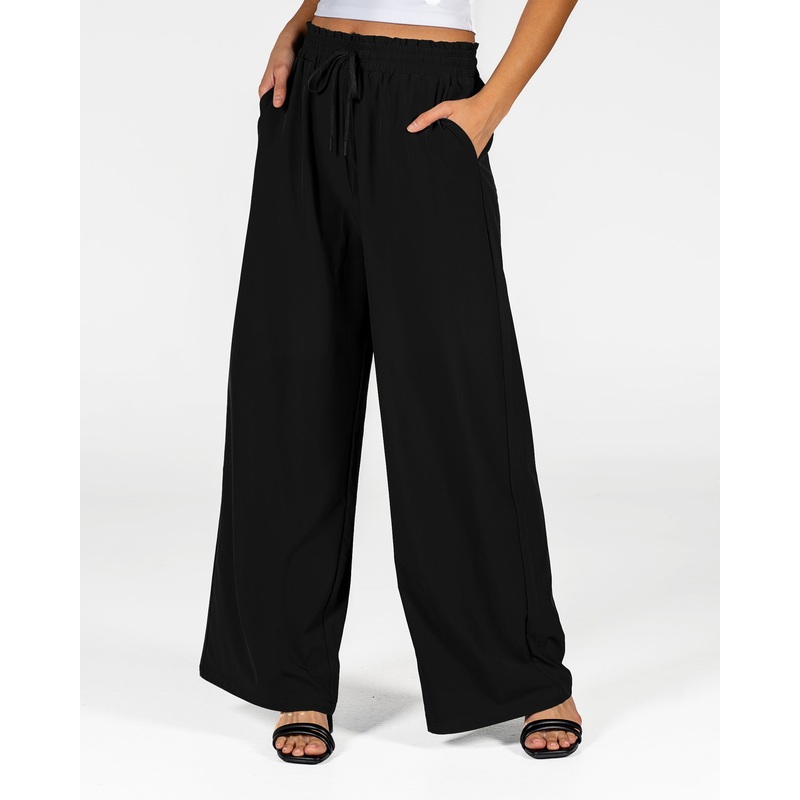 Destination Drawstring Pants (Multi-Length) – Black
