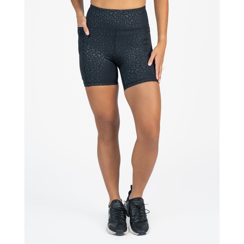 Lux Baseline Shorts (5 in. inseam) – Black Leopard