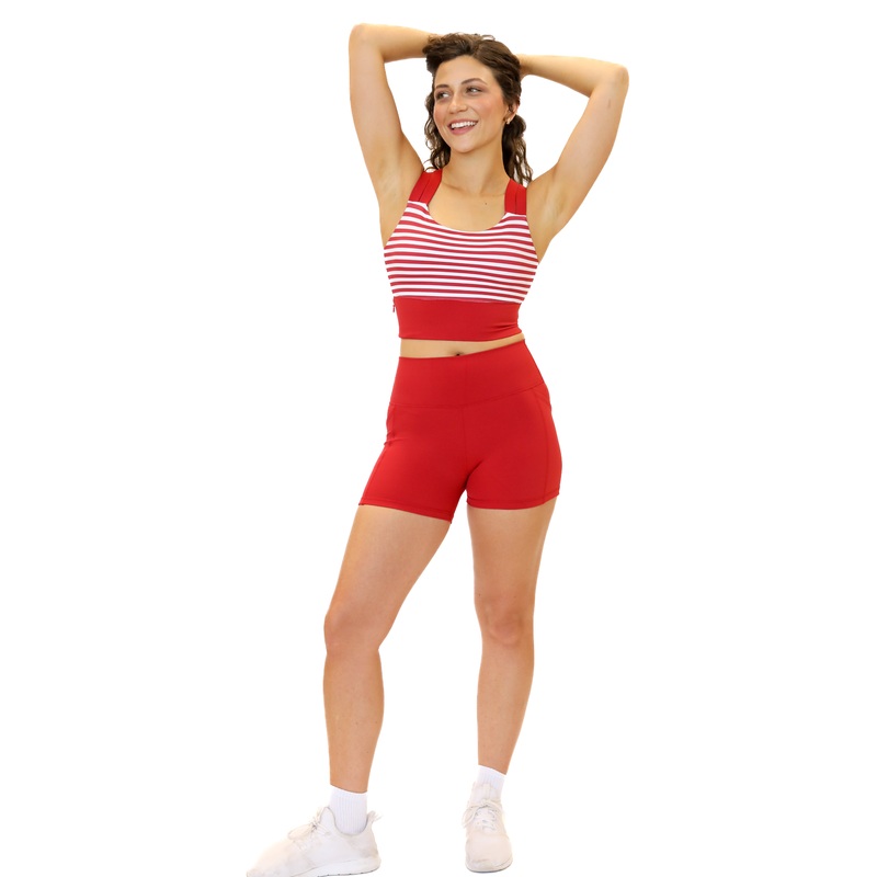 Lux High Waisted Rio Shorts (Multi-Lengths) – Cherry