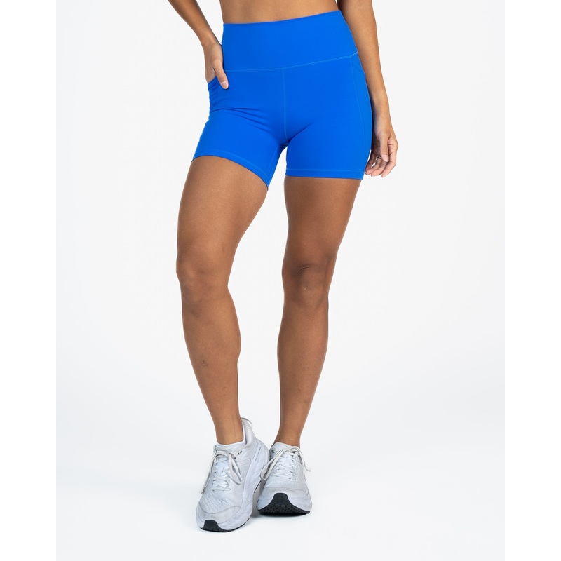 Lux High Waisted Rio Shorts (Multi-Lengths) – Cobalt