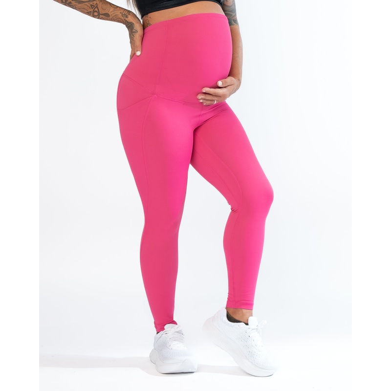 Lux Maternity Pants – Hibiscus – FINAL SALE