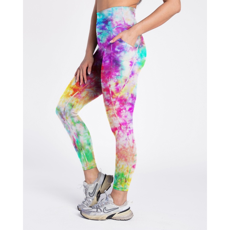 Lux Pace Leggings – Rainbow Tie Dye – FINAL SALE