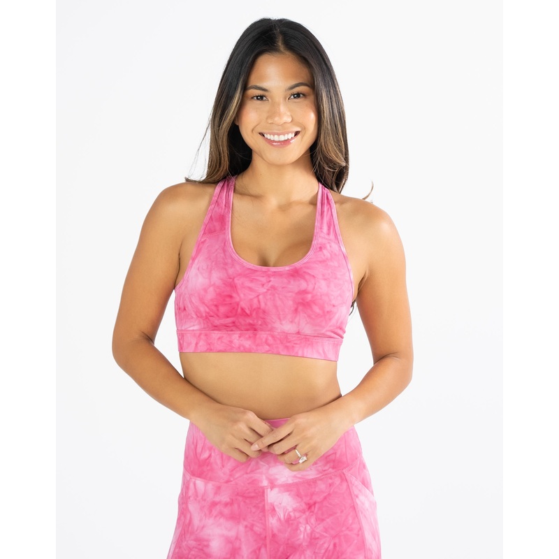Lux Sarah Sports Bra – Hibiscus Tie Dye – FINAL SALE