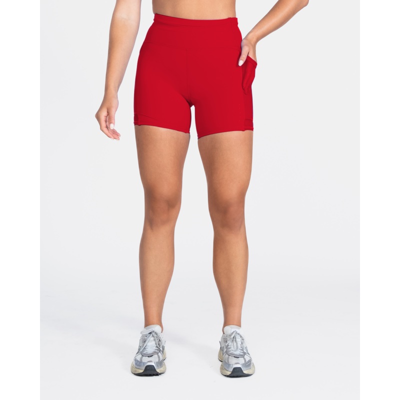 Lux Ultra Mesh Shorts (5 in. inseam) – Cherry – FINAL SALE