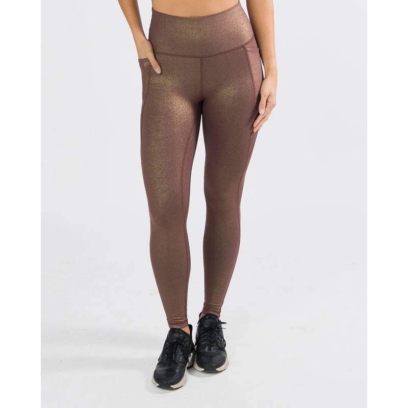 Shakti Leggings (27 in. inseam) – Fossil Shimmer – FINAL SALE