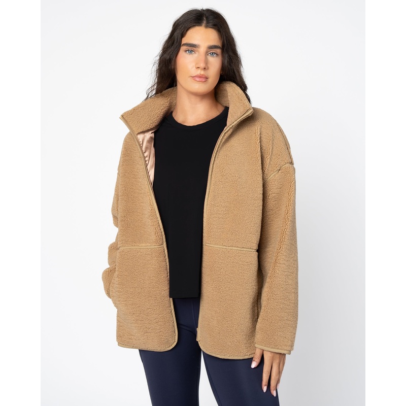 Sherpa Chalet Jacket – Teddy Brown – FINAL SALE