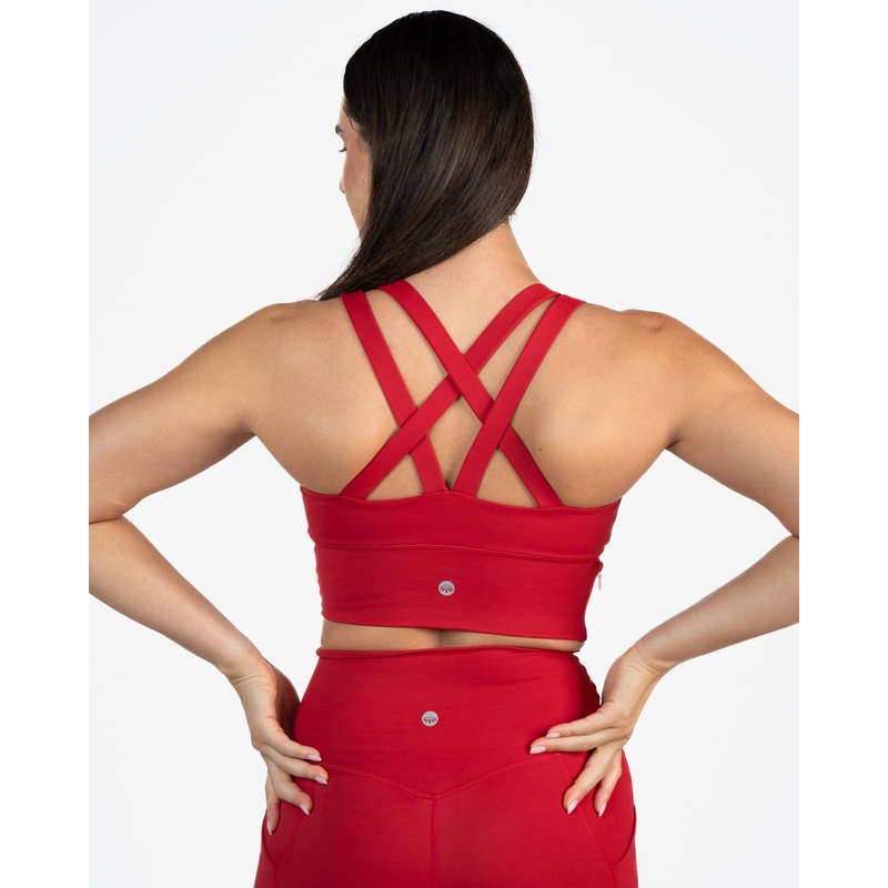 Sierra Sports Bra – Cherry