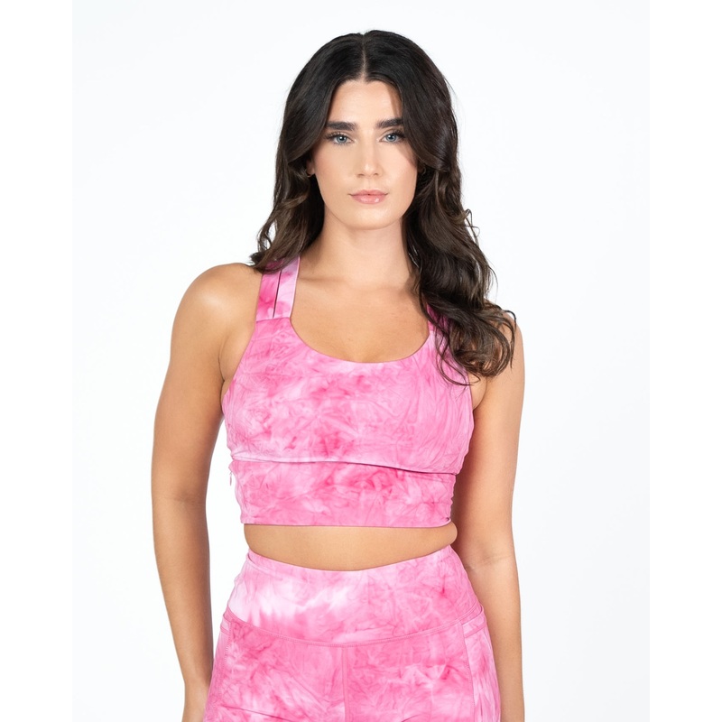 Sierra Sports Bra – Hibiscus Tie Dye – FINAL SALE