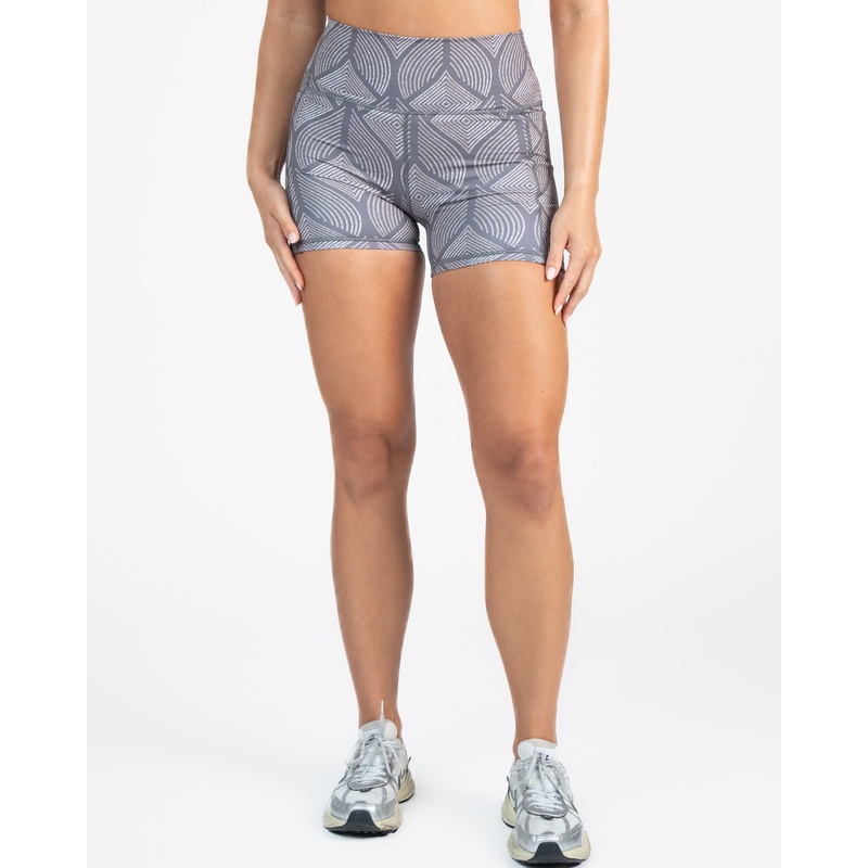 Skin Biker Shorts (4 in. inseam) – Grey Peacock