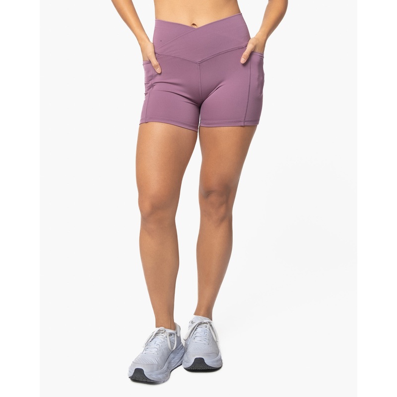 Skin Crossover Shorts (Multi-Lengths) – Hazy Lilac – FINAL SALE