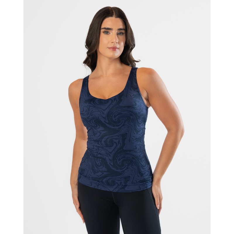 Skin Shakti Tank (Long) – Twilight Swirl